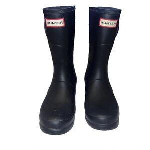 Hunter Women's Black Original Short Rain Boots size 7